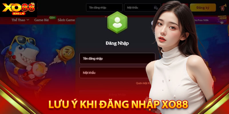 Lưu Ý Quan Trọng Khi Đăng Nhập XO88